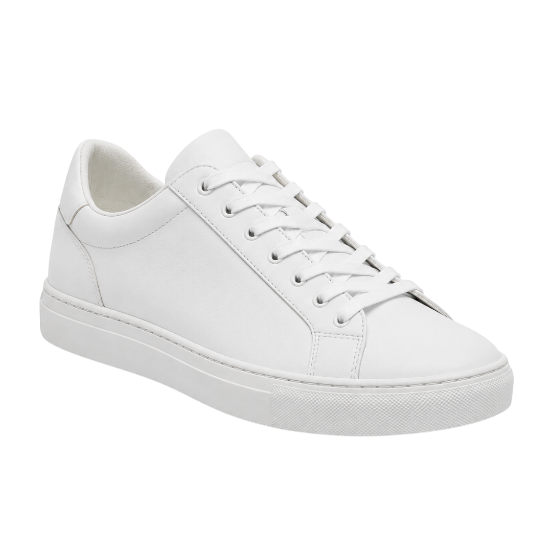 Premium Leather Low-Top Trainers – White | Loun Jesterb