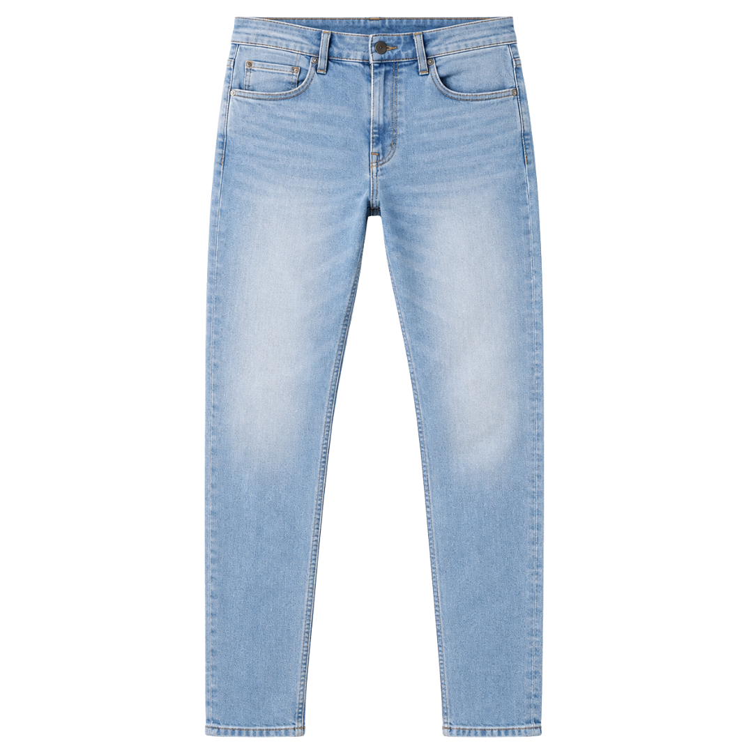 Premium Slim-Fit Denim Jeans – Light Blue | Loun Jesterb
